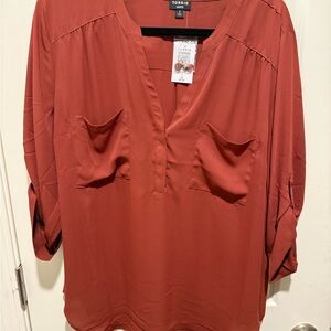Torrid Women's Brown Harper Blouse